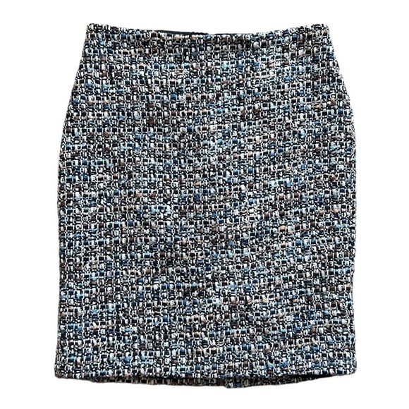 Talbots Tweed Multicolored Pencil Skirt Sz 2P NWT